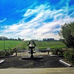 Entrance to Premiere Equestrian Ring with Custom Fountain