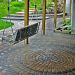 Brick Patio with Steps
