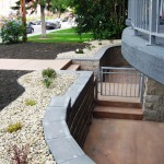 Brick Retaining Wall with Steps