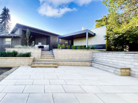 Calgary landscaping services retaining wall design