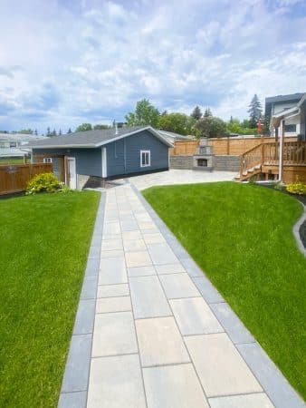Modular paver patio