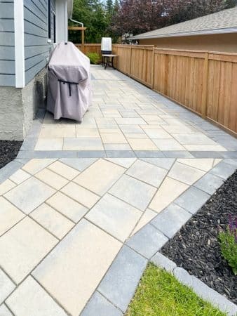 Modular paver patio