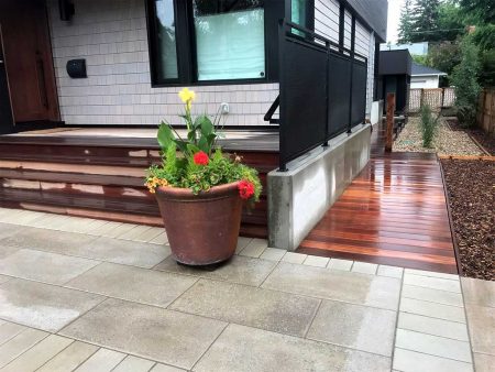 Slab Patio Wood Boardwalk