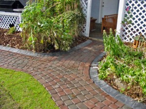 Brick Walkway with Curbing